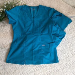 Grey's Anatomy Teal Scrub Top